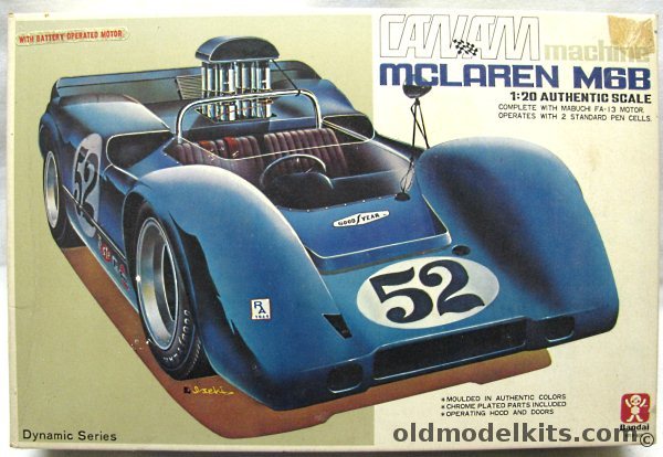 Bandai 1/20 McLaren M6B Can Am Racer - Motorized, 600 plastic model kit